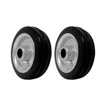 Kit 2 un roda 312 maciça borracha 3pol 40kg p/ rodízio Kit 2 un roda 312 maciça borracha 3pol 40kg p/ rodízio