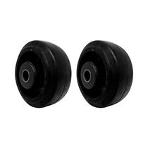 Kit 2 un roda borracha moldada 4 pol 150kg p/ rodízio Kit 2 un roda borracha moldada 4 pol 150kg p/ rodízio