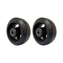 Kit 2 un roda borracha moldada 5 pol 180kg p/ rodízio