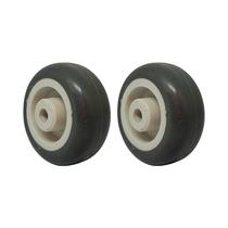 Kit 2 un roda borracha termoplástica 2 pol 40kg p/ rodízio