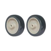 Kit 2 un roda borracha termoplástica 4 pol 90kg p/ rodízio