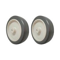 Kit 2 un roda borracha termoplástica 6 pol 130kg p/ rodízio