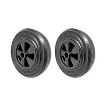 Kit 2 un roda container plástico 8 pol 200kg p rodízio