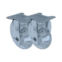 Kit 2 un roda rodízio fixo gel 2 polegada 50mm móveis