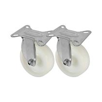 Kit 2 un roda rodízio fixo nylon 3 polegada 75mm frigorifico