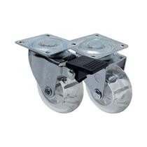 Kit 2 un roda rodízio giratório freio gel 3 pol 75mm móveis