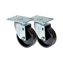 Kit 2 un roda rodízio giratório polipropileno 4 polegadas