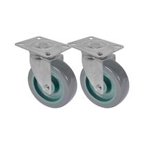 Kit 2 un roda rodízio giratório pvc bp 2 polegada 50mm Kit 2 un roda rodízio giratório pvc bp 2 polegada 50mm