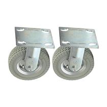 Kit 2 un rodizio fixo roda maciça pu 6x2 Kit 2 un rodizio fixo roda maciça pu 6x2