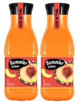 Kit 2 Un Suco de Pêssego e Maçã Panizzon Summer Vibes 1L