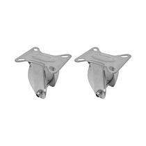 Kit 2 un suporte garfo fixo 4 pol p/ rodízio