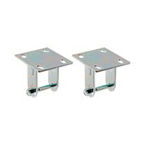 Kit 2 un suporte garfo fixo 6 polegadas para rodízio