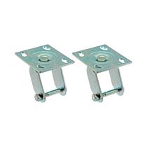 Kit 2 un suporte garfo giratório 6 pol p/rodízio Kit 2 un suporte garfo giratório 6 pol p/rodízio