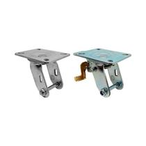 Kit 2 un suporte garfo giratório freio 6 pol p/ rodízio