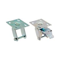 Kit 2 un suporte garfo giratório freio 6 pol p/ rodízio Kit 2 un suporte garfo giratório freio 6 pol p/ rodízio