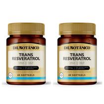 Kit 2 Un - Trans Resveratrol 600Mg 60 Capsulas Dr. Botanico