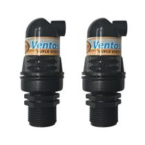 Kit 2 Un. Válvula Ventosa Duplo Efeito 3/4 Plasnova para Eliminação de Ar em Sistemas de Irrigação