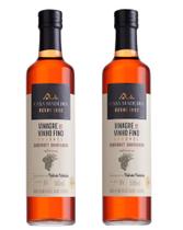 Kit 2 Un Vinagre de Vinho Rosé Gourmet Cabernet Sauvignon Casa Madeira 500 ml