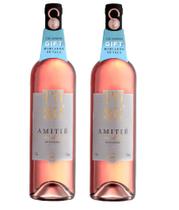 Kit 2 Un Vinho Amitié Rose Merlot 750 ml