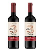 Kit 2 Un Vinho Casa Geraldo 3 Tons Red Blend Meio Seco 750 ml Kit 2 Un Vinho Casa Geraldo 3 Tons Red Blend Meio Seco 750 ml
