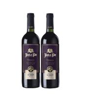 Kit 2 Un Vinho de Mesa Jota Pe Bordô Seco 750 ml
