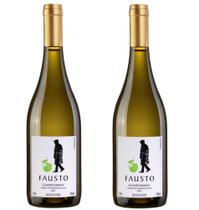 Kit 2 Un Vinho Fausto de Pizzato Chardonnay 750 ml