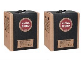 Kit 2 Un Vinho Larentis Vigna Doro Cabernet Sauvignon Bag in Box 4 L