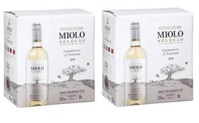 Kit 2 Un Vinho Miolo Seleção Chardonnay/ Viognier Bag In Box 3 L