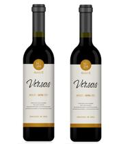 Kit 2 Un Vinho Versos Merlot 750 ml