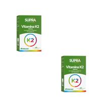 Kit 2 Un Vitamina K2 SUPRA 125mcg Herbamed 60 Cápsulas