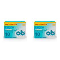 Kit 2 Und Absorvente Ob Tamanho Médio Regular Leve 10 Pague 8