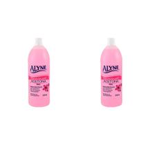 Kit 2 Und Acetona Removedor De Esmalte Alyne 500ml