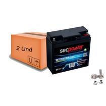 Kit 2 Und Bateria Selada 12v 18ah Vrla Nobreak Secpower