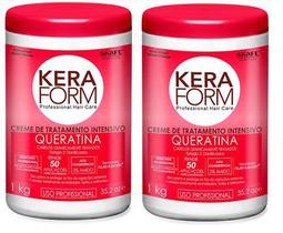 Kit 2 Und Creme Tratamento Intensivo Queratina 1kg