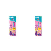 Kit 2 Und Escova Dental Condor Barbie Kids Macia 5 Anos Leve 2 Pague 1