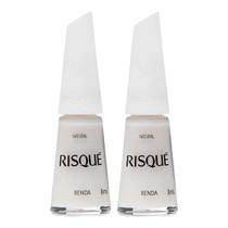 Kit 2 Und Esmalte Risque Natural Renda 8ml