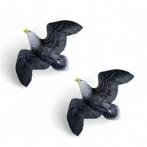 Kit 2 Und Espantalho Águia de Parede Repelente de Pássaros Realista para Sacadas e Muros AVB DECOR