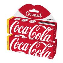 Kit 2 Und Hidratante Labial Carmed Coca-Cola Vermelho 10g - Cimed Kit 2 Und Hidratante Labial Carmed Coca-Cola Vermelho 10g - Cimed