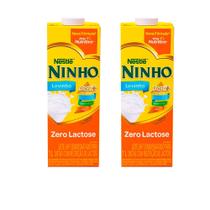 Kit 2 Und Leite Ninho Semidesnatado Zero Lactose 1l