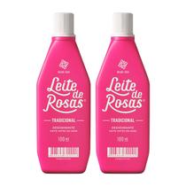 Kit 2 und Loção Leite Rosas Tradicional 100ml Kit 2 und Loção Leite Rosas Tradicional 100ml