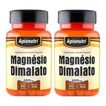 Kit 2 Und Magnésio Dimalato 60cps 600mg - Apisnutri