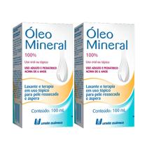 Kit 2 und Óleo Mineral União Química 100ml
