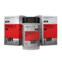 Kit 2 Und Ômega-3 + Coenzima Q10 1000mg 60 Cápsulas FortLife Kit 2 Und Ômega-3 + Coenzima Q10 1000mg 60 Cápsulas FortLife