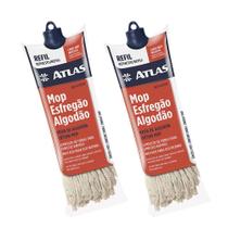 Kit 2 Und Refil Mop Esfregão Algodão Atlas Ref At2023r Kit 2 Und Refil Mop Esfregão Algodão Atlas Ref At2023r