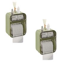 Kit 2 Und Suporte Papel Higiênico Acrílico Banheiro Premium Kit 2 Und Suporte Papel Higiênico Acrílico Banheiro Premium