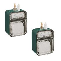 Kit 2 Und Suporte Papel Higiênico Acrílico Banheiro Premium Kit 2 Und Suporte Papel Higiênico Acrílico Banheiro Premium