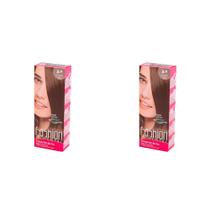 Kit 2 Und Tinta Cabelo Yamá Fashion 5.0 Castanho Claro 60g