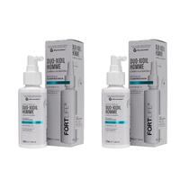 Kit 2 Und Tônico Capilar Antiqueda DuoXidil Homme Crescimento Barba e Cabelo 100ml FortLife Kit 2 Und Tônico Capilar Antiqueda DuoXidil Homme Crescimento Barba e Cabelo 100ml FortLife
