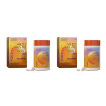 Kit 2 Und Vitamina D3 + K2 + B12 230mg Adulto 60 Comprimidos Mastigáveis FortLife