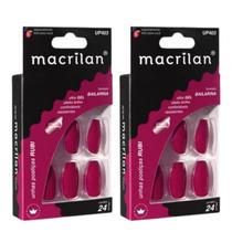 Kit 2 Unhas Postiças Bailarina Rubi UP403 - Macrilan Kit 2 Unhas Postiças Bailarina Rubi UP403 - Macrilan